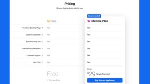 Tidycal Pricing